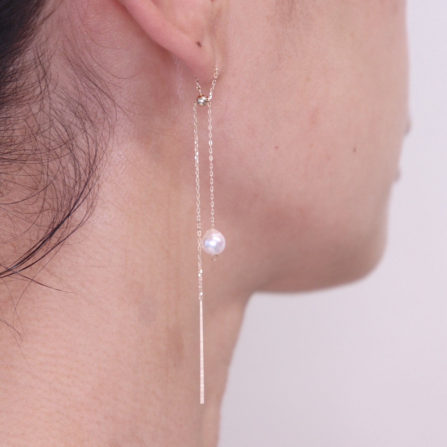 Chain Pierced earrings and rings