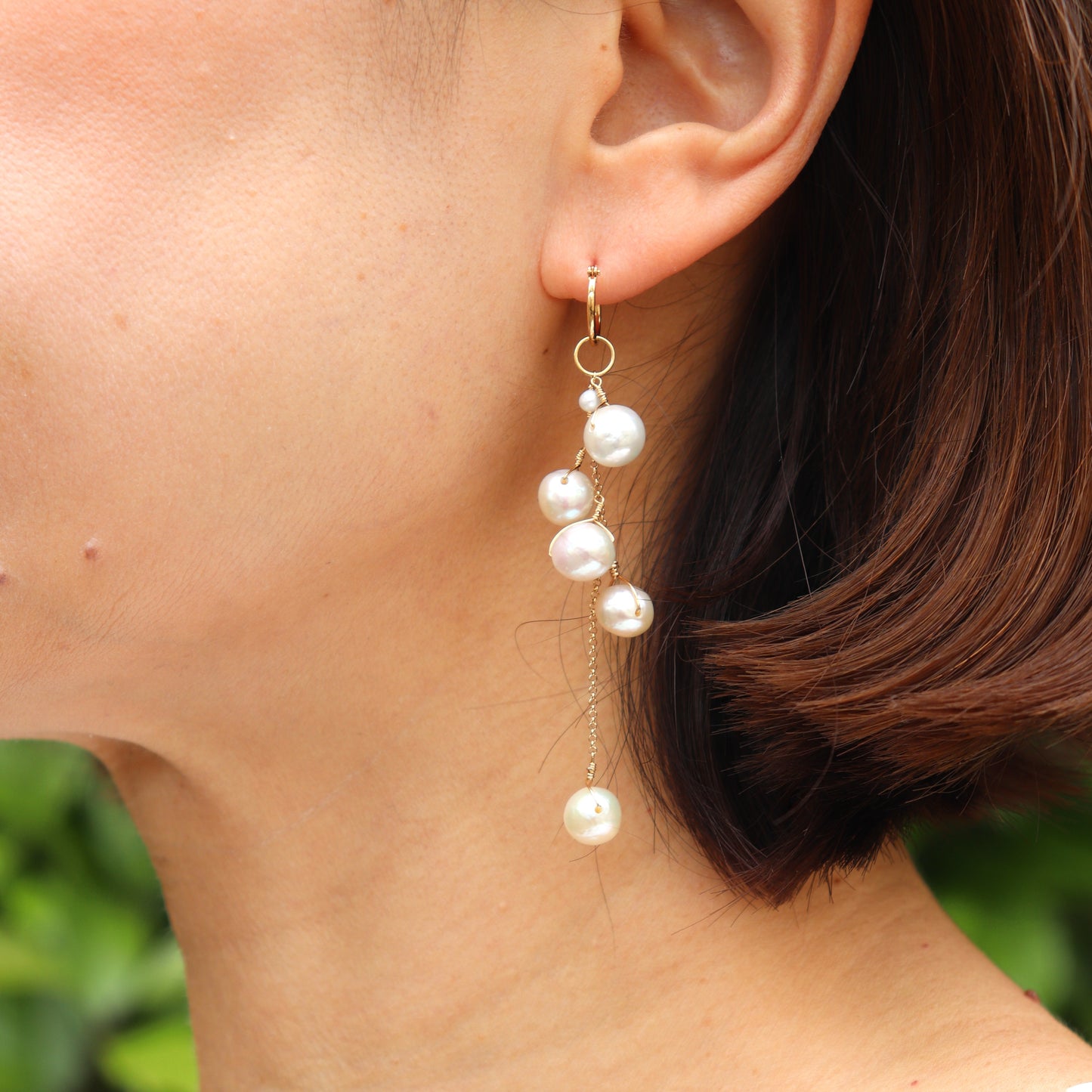 2way Stone Charm Short/Long /2Colors