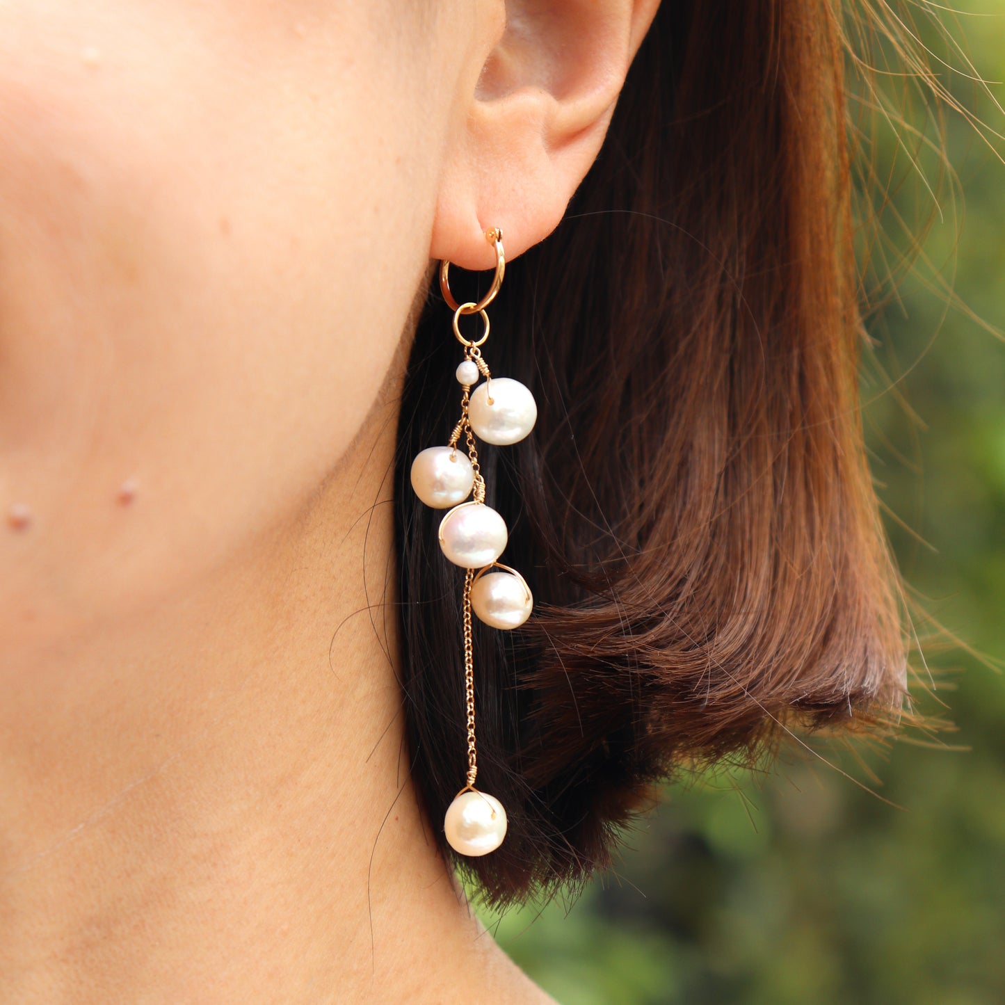 2way Stone Charm Short/Long /2Colors
