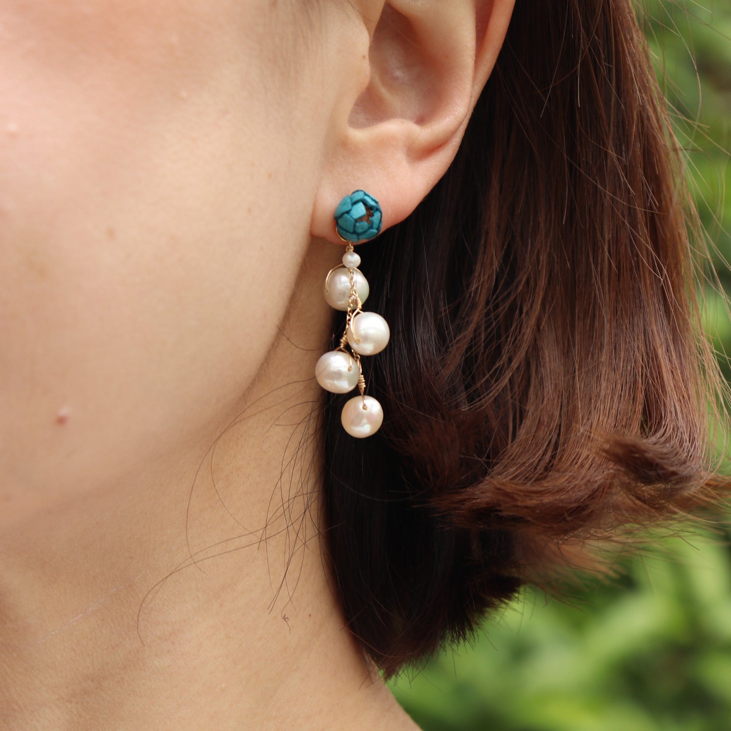 2way Stone Charm Short/Long /2Colors