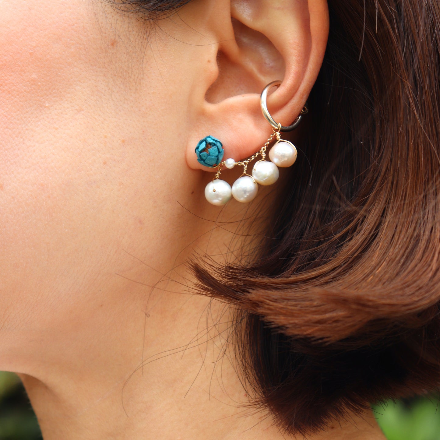2way Stone Charm Short/Long /2Colors