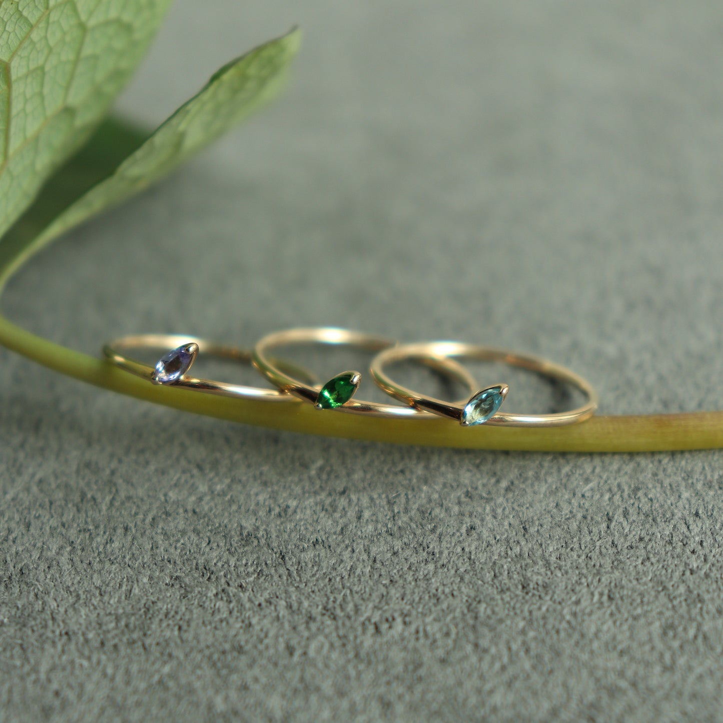 HA Ring ヒトツブナナメ n/Tanzanite