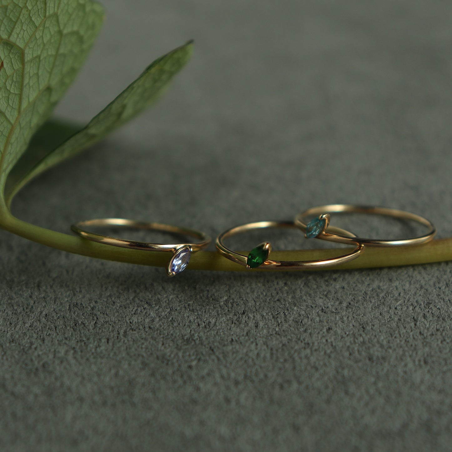 HA Ring ヒトツブナナメ n/Tanzanite