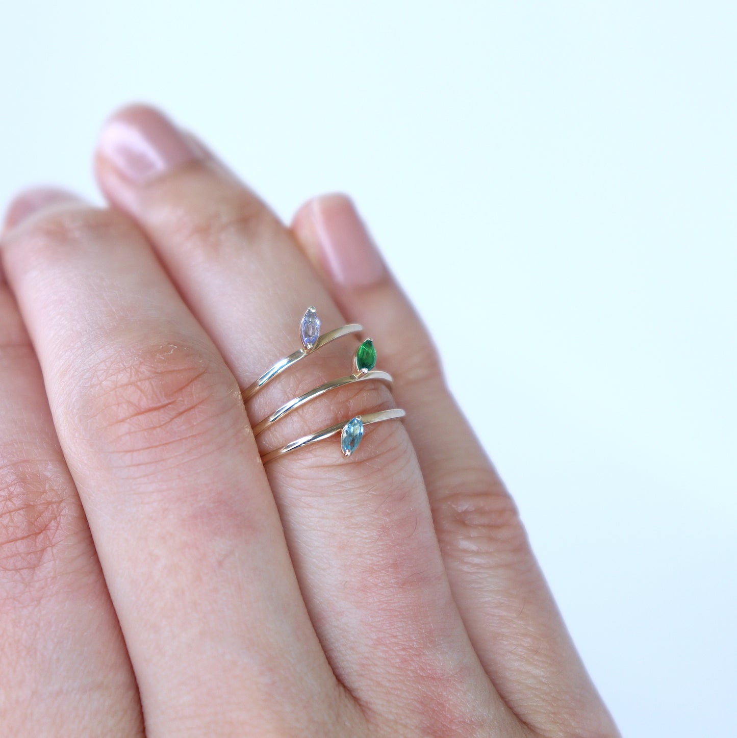 HA Ring ヒトツブナナメ n/Tanzanite
