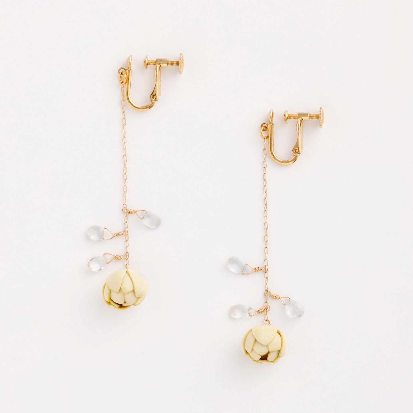 Tsubomi Drop Earrings/2Colors