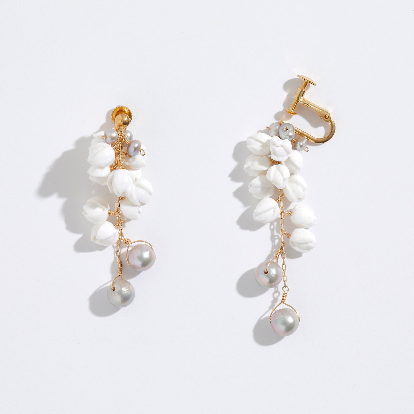 Snow Drop Fusa Earrings