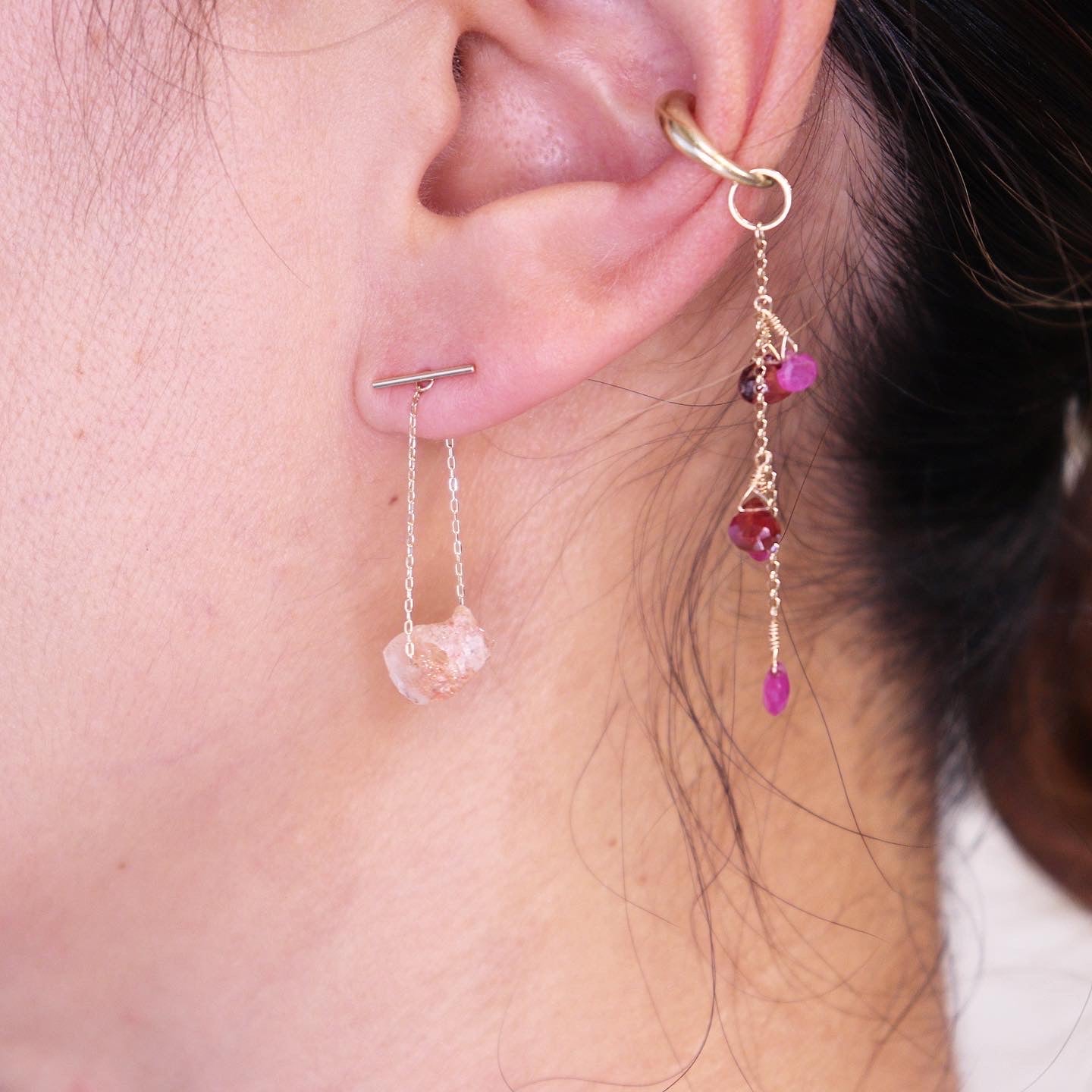 T Pierced Earrings