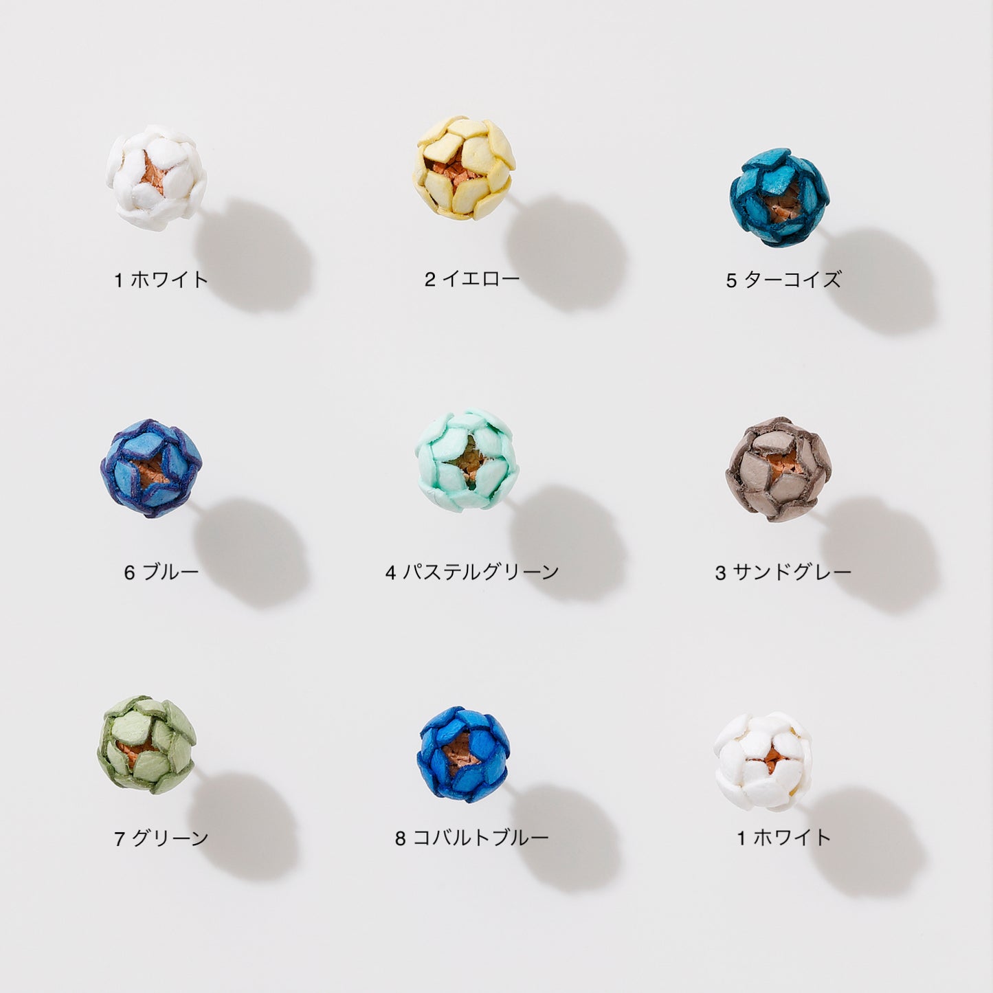 Tsubomi Pierced Earrings Flower Only/8Colors