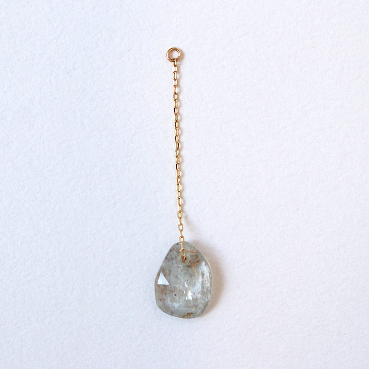 2way Chain Charm/Moss Aquamarine