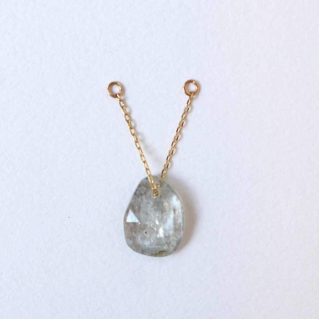 2way Chain Charm/Moss Aquamarine