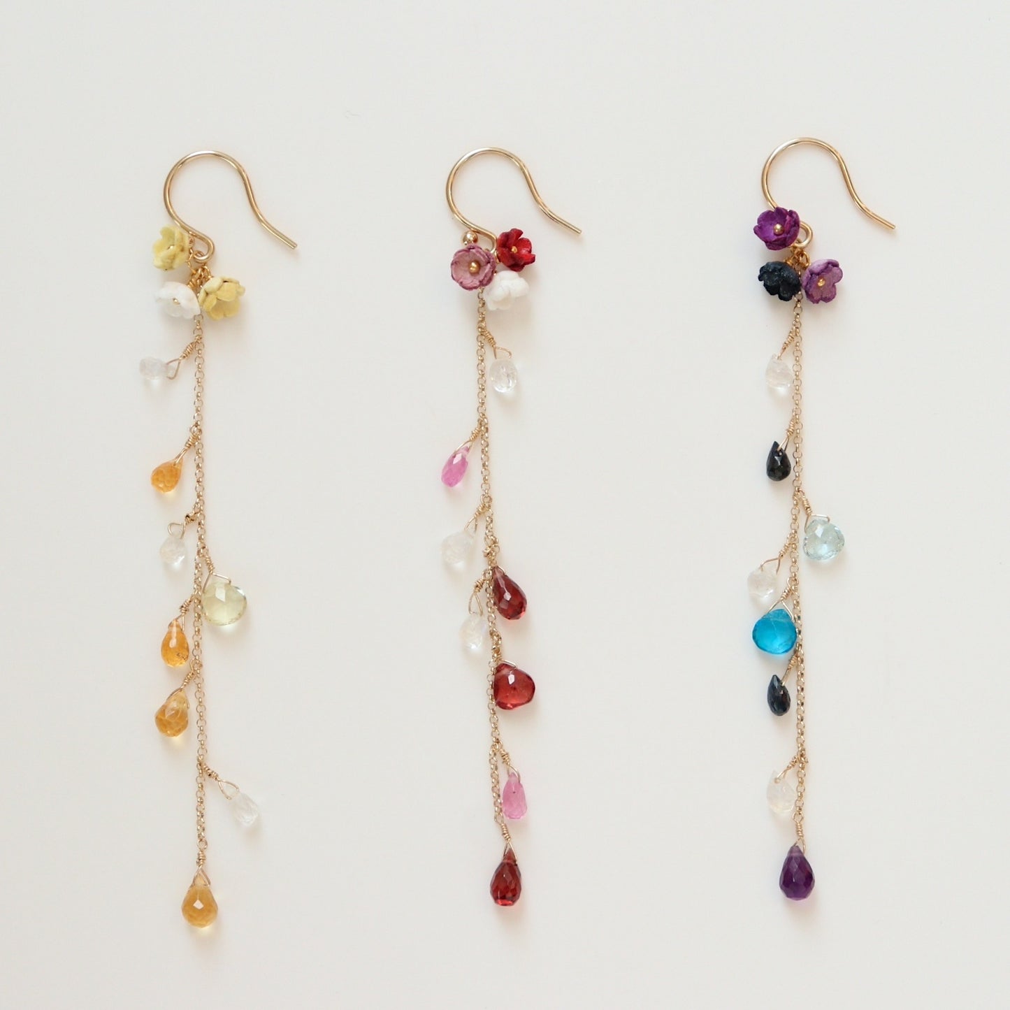 Kuu Pierced Earrings Long/3Colors