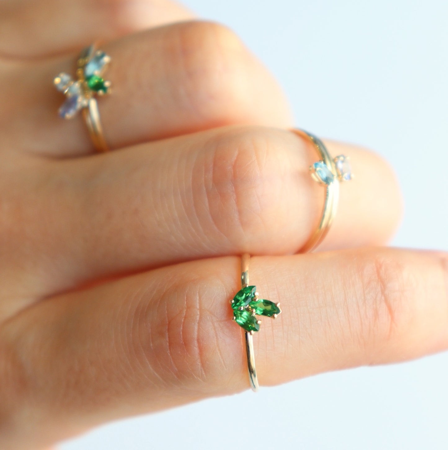 HA Ring サンツブ/Green Garnet