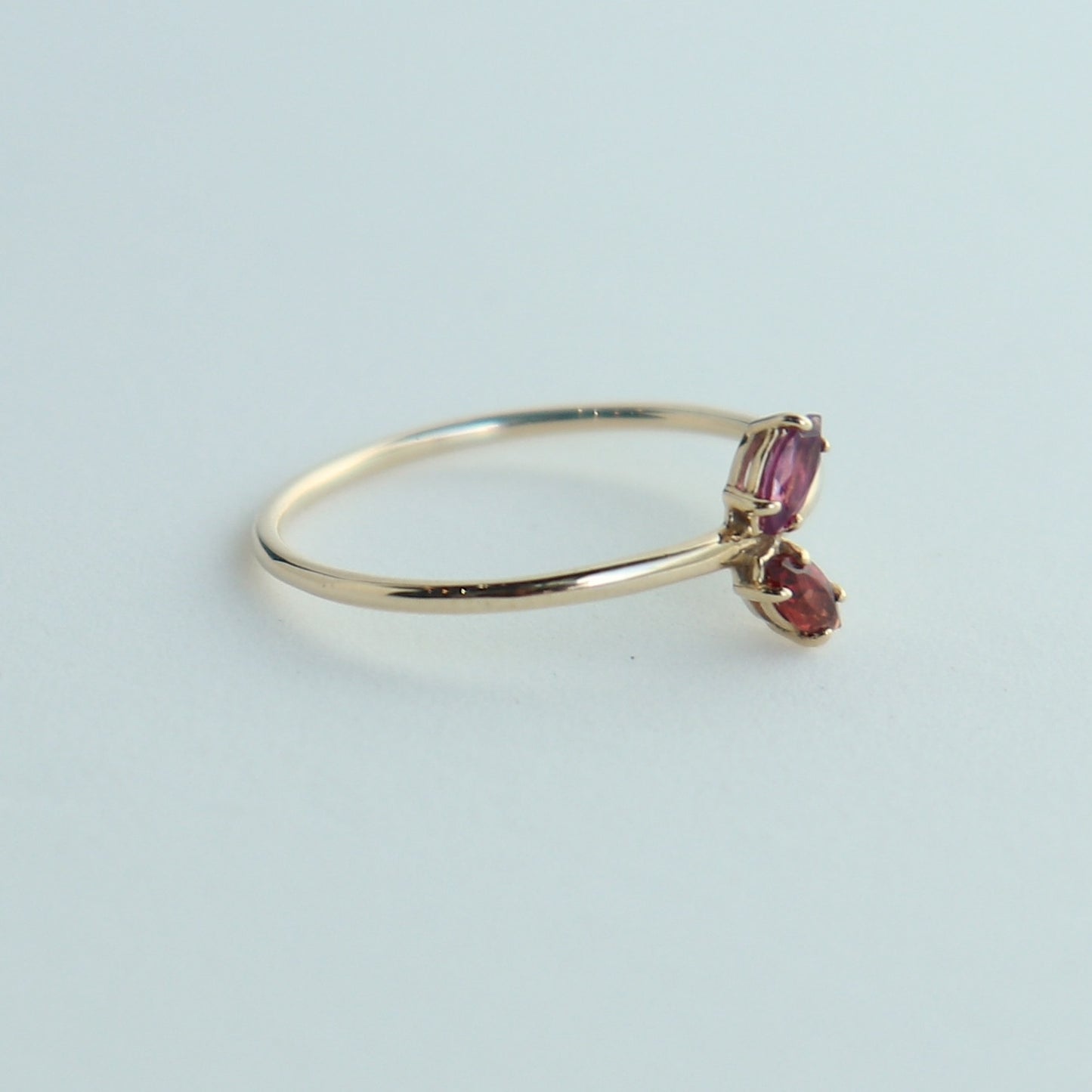 HA Ring フタツブUD/Rhodolite Garnet , Garnet