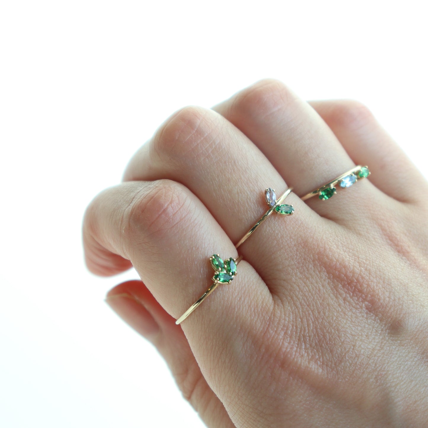 HA Ring サンツブ/Green Garnet