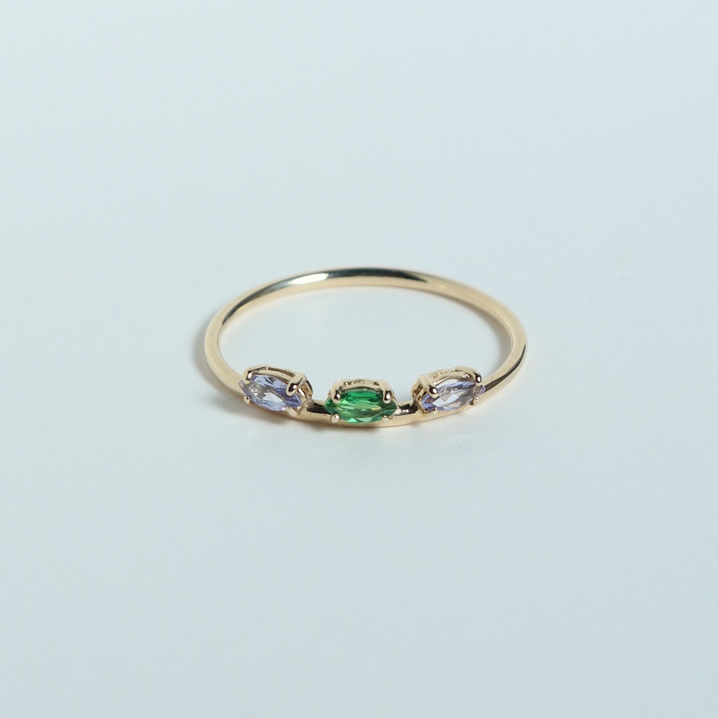 HA Ring Suntubu/Green Garnet, Tanzanite