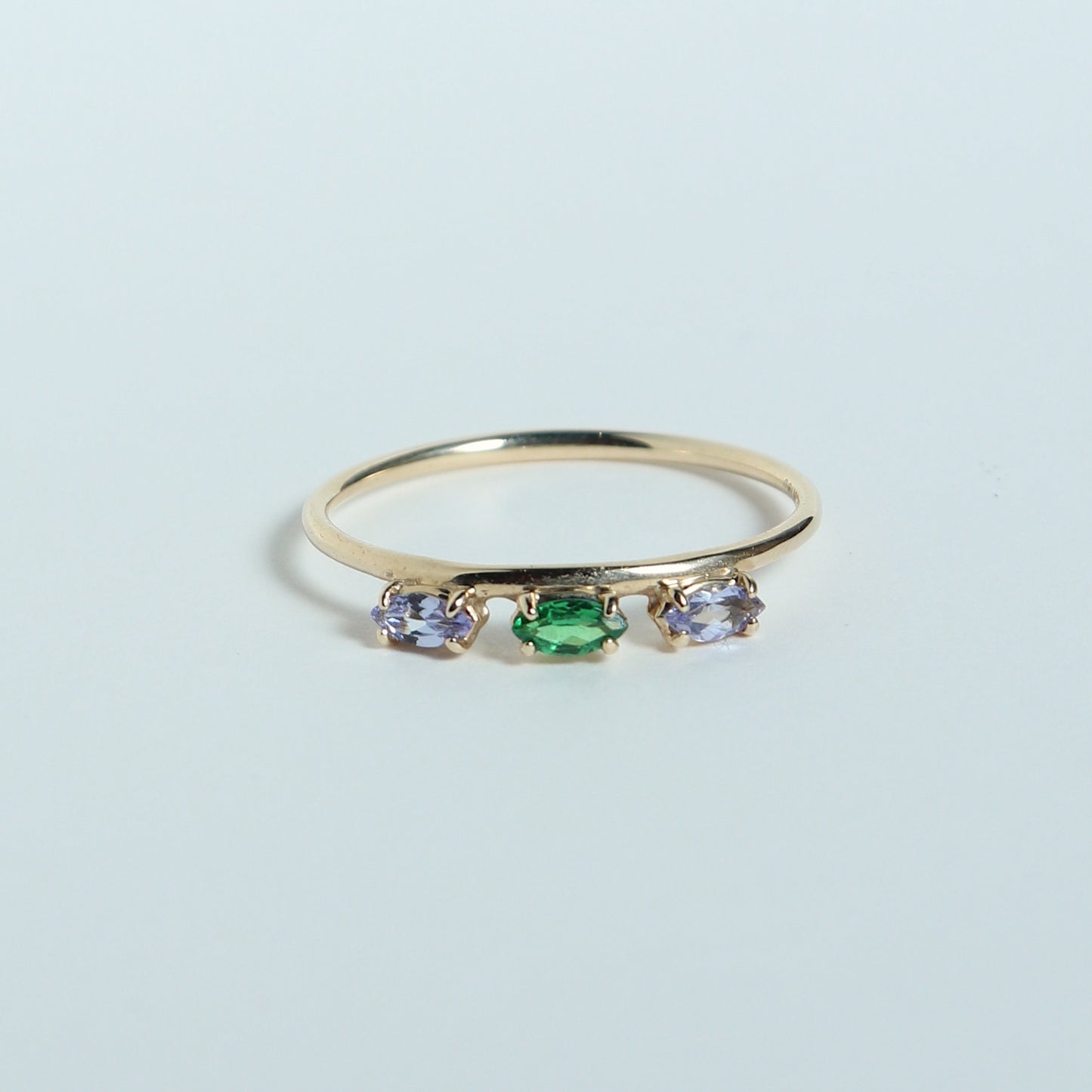 HA Ring Suntubu/Green Garnet, Tanzanite