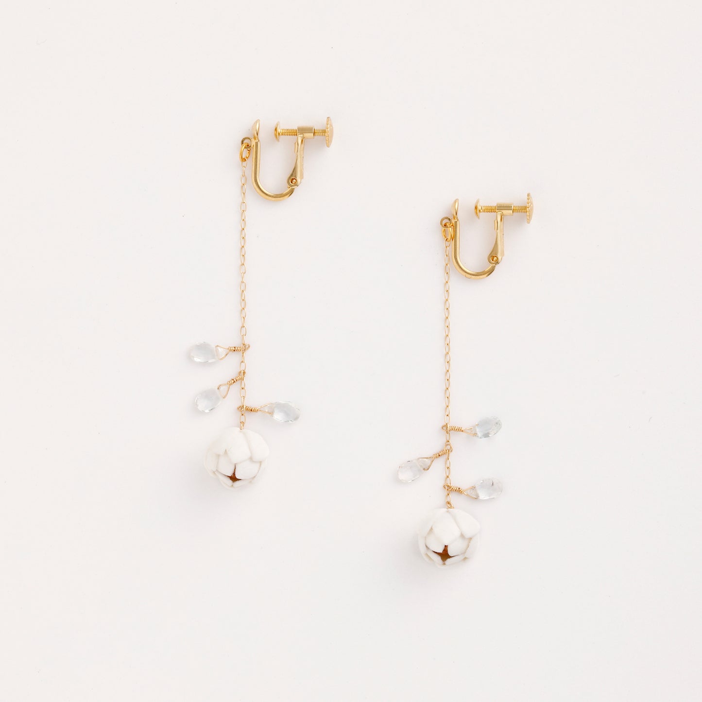 Tsubomi Drop Earrings/2Colors