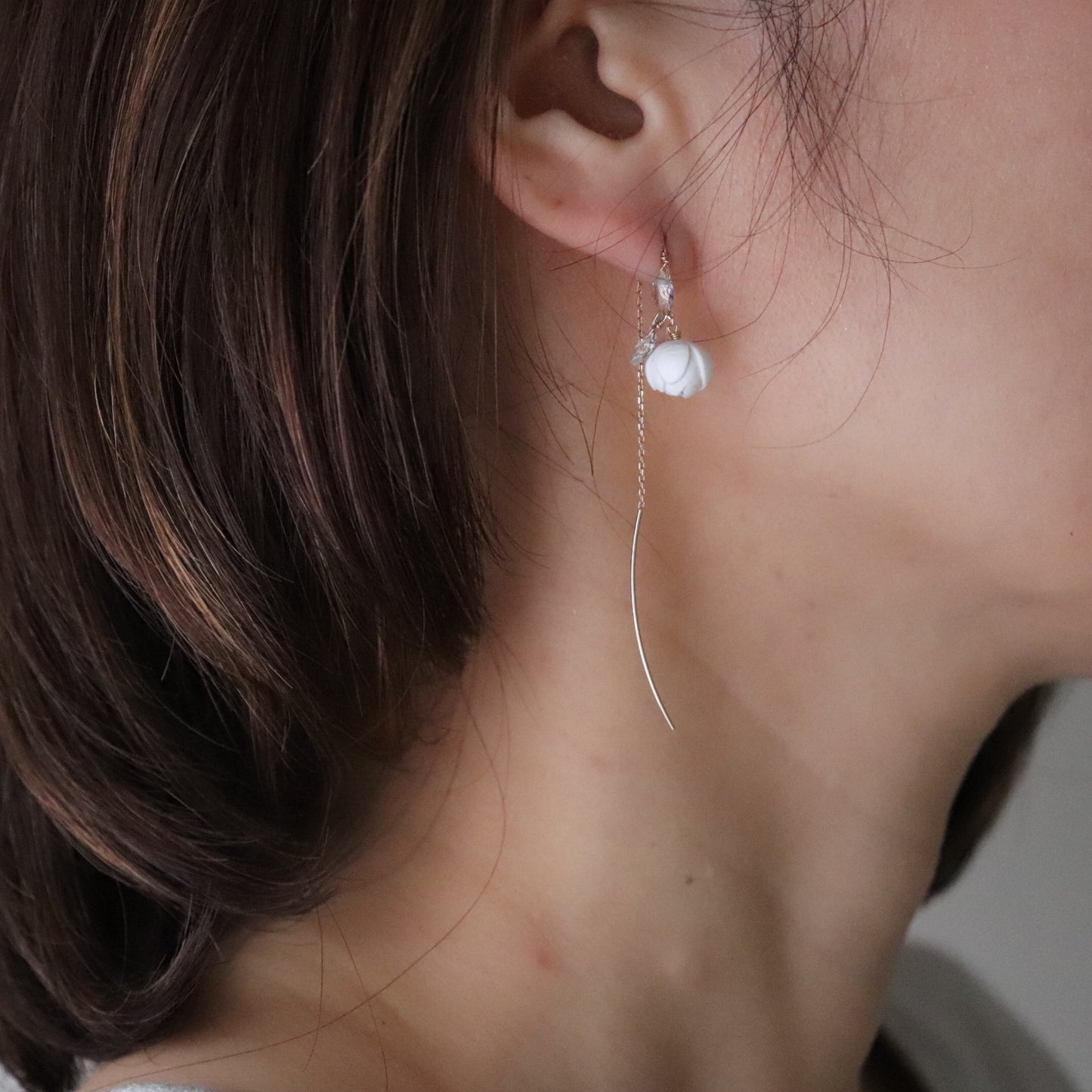 Tsubomi Drop Earrings/2Colors