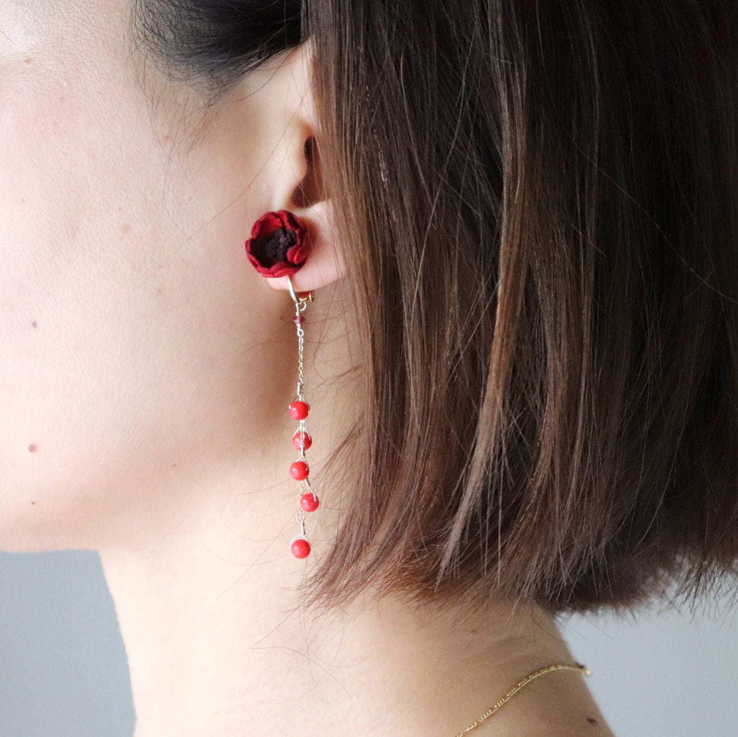 AKANE Earrings/Earrings Coral/2 Colors