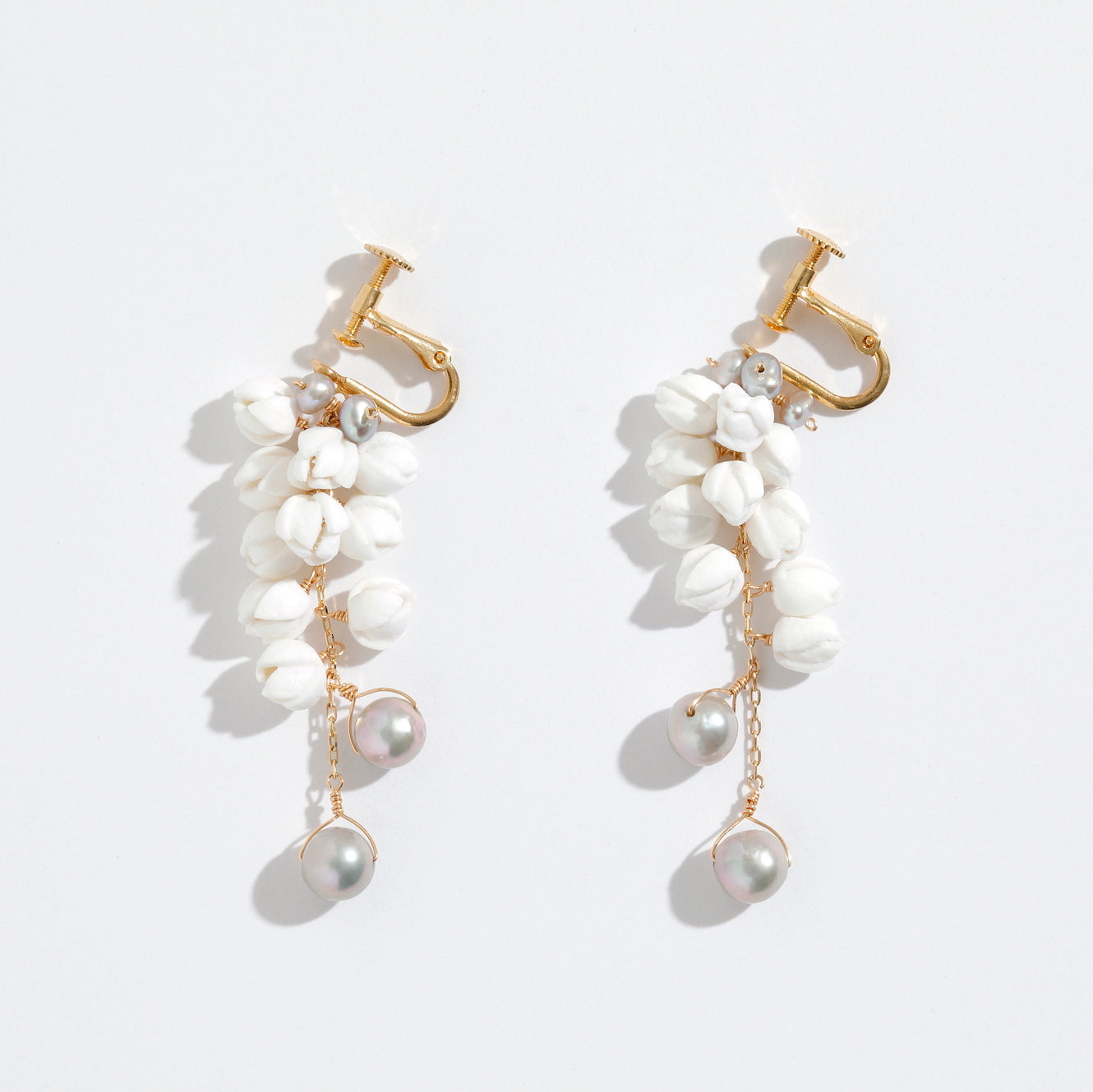 Snow Drop Fusa Earrings