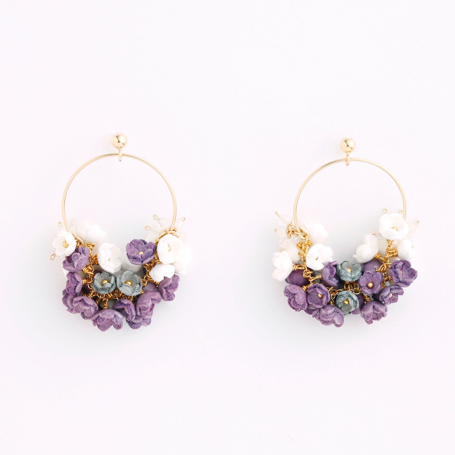 Mimosa large earrings/2 colors