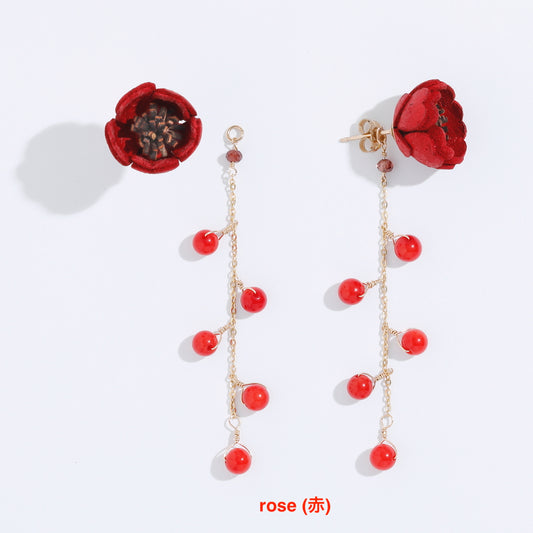 AKANE Earrings/Earrings Coral/2 Colors