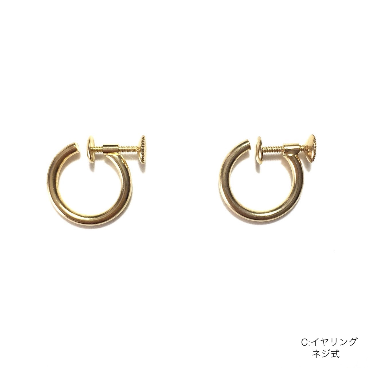 Hoop Clip-on Earrings/3Types