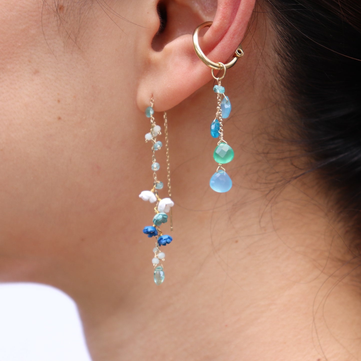 Aqua Drop Earrings