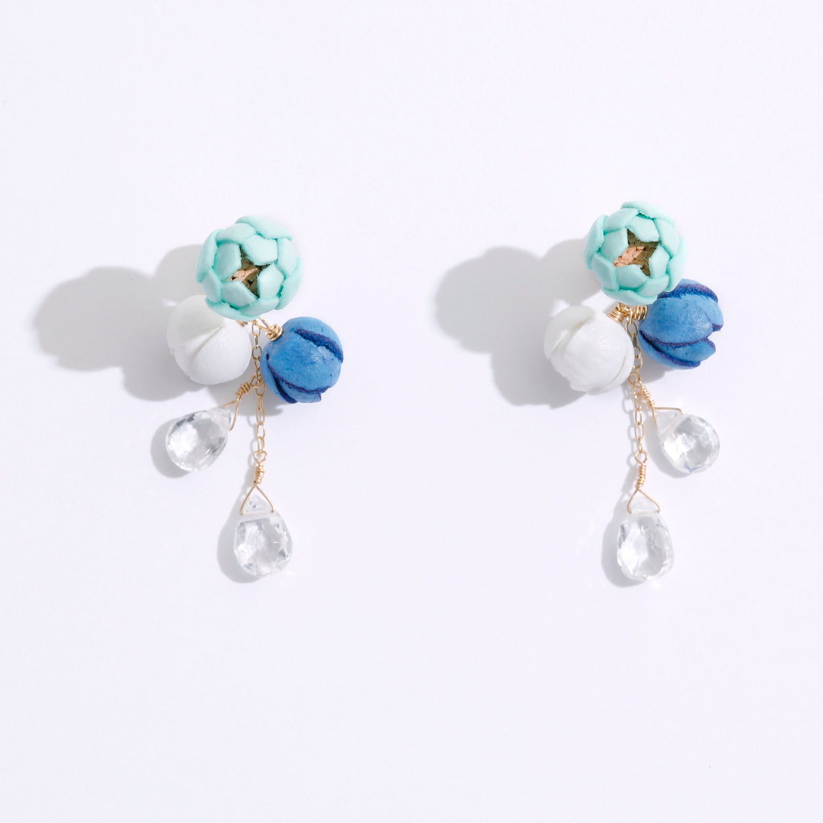 Marine Tsubomi Pierced earrings